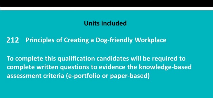 Interested in becoming a Training Provider to deliver the Level 2 Award in Creating a Dog-friendly Workplace?